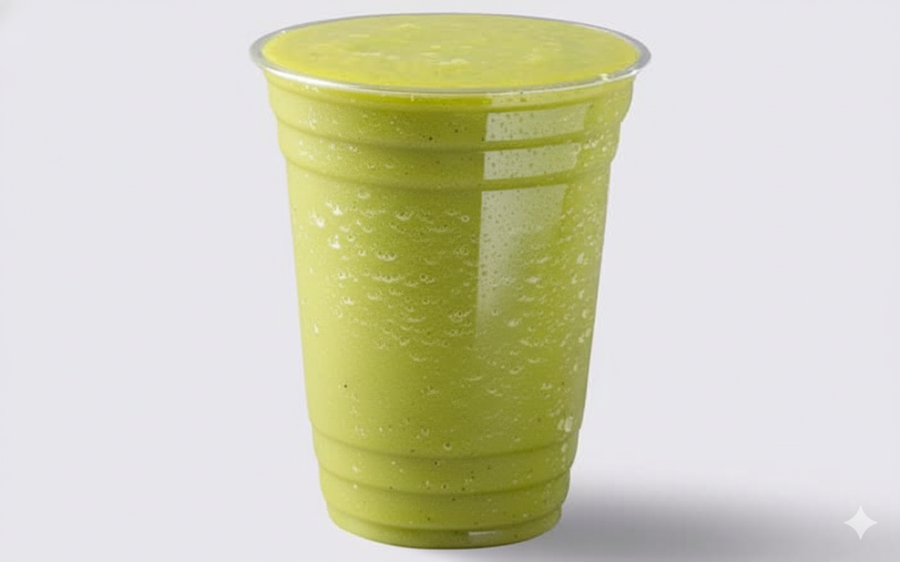 light green juice bottle